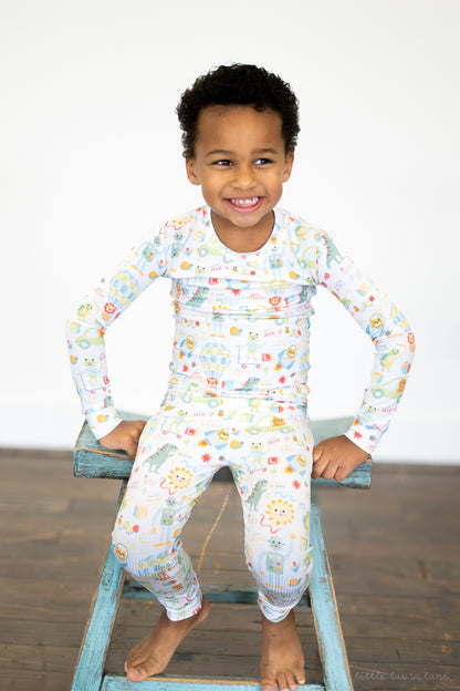 Luca Ribbed Toddler Two-Piece Set