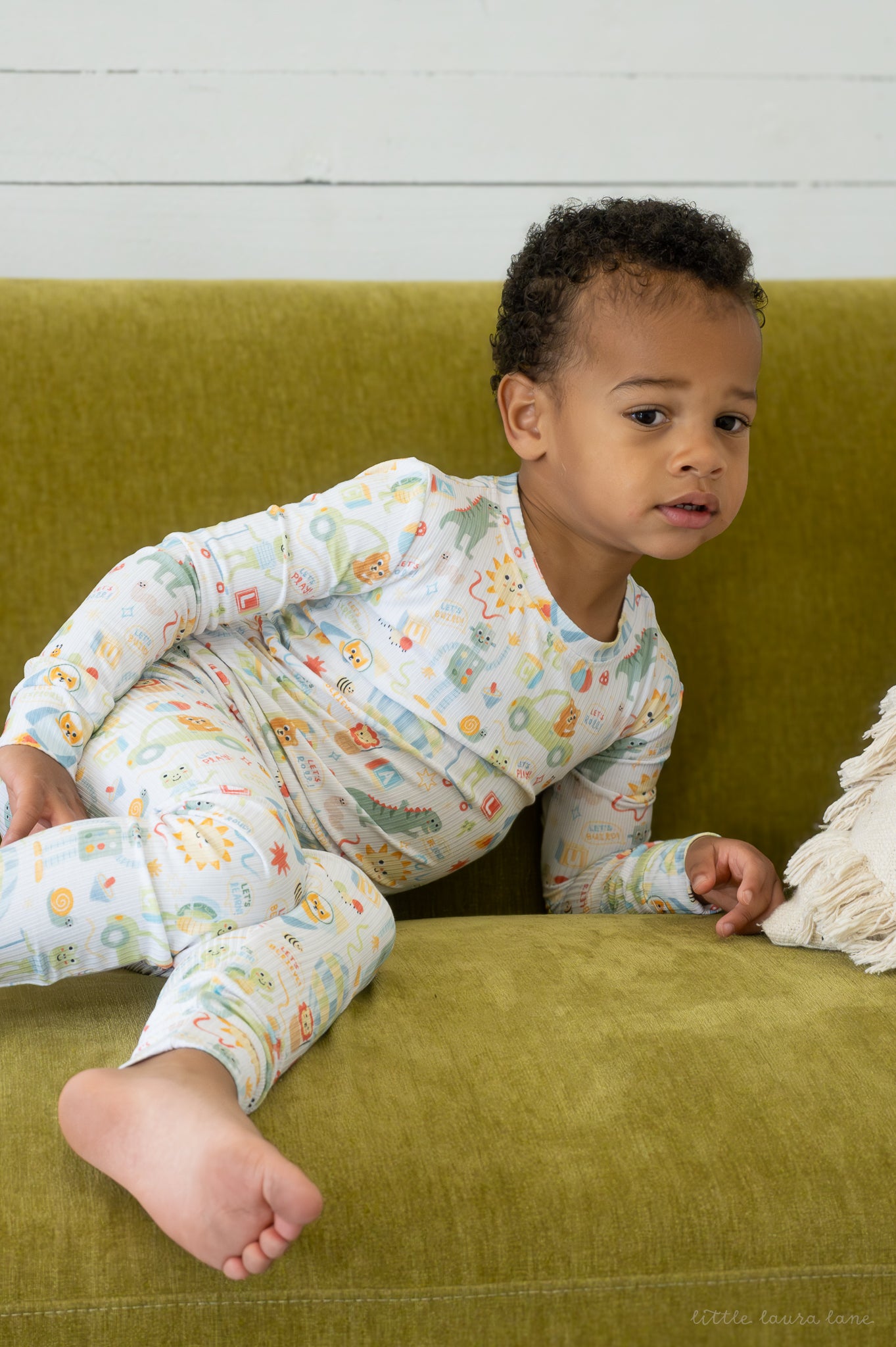 Luca Ribbed Toddler Two-Piece Set