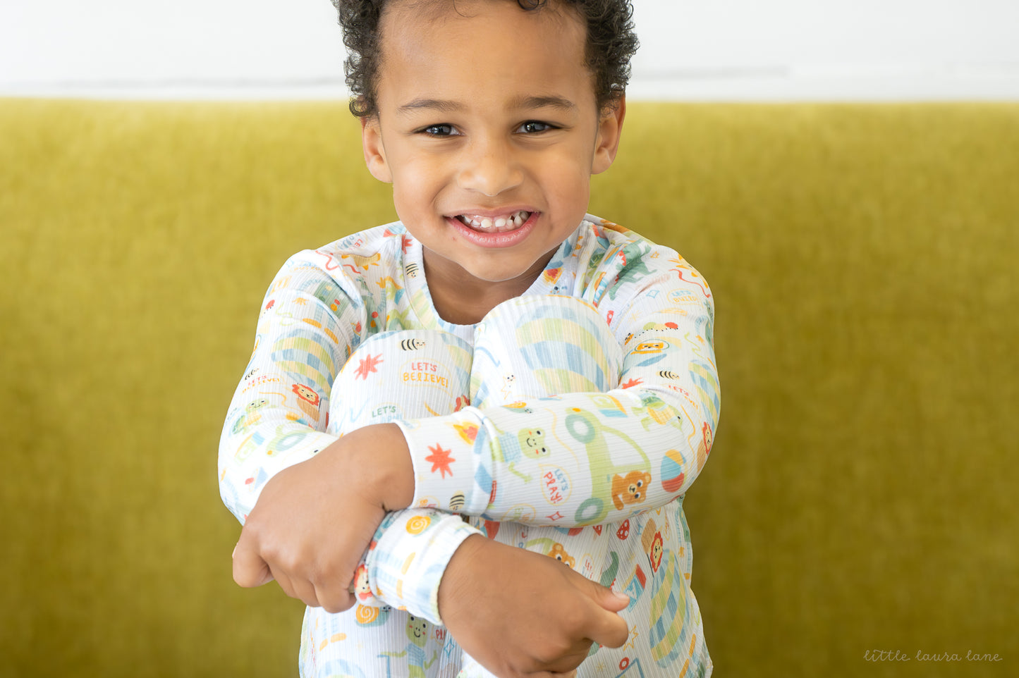 Luca Ribbed Toddler Two-Piece Set