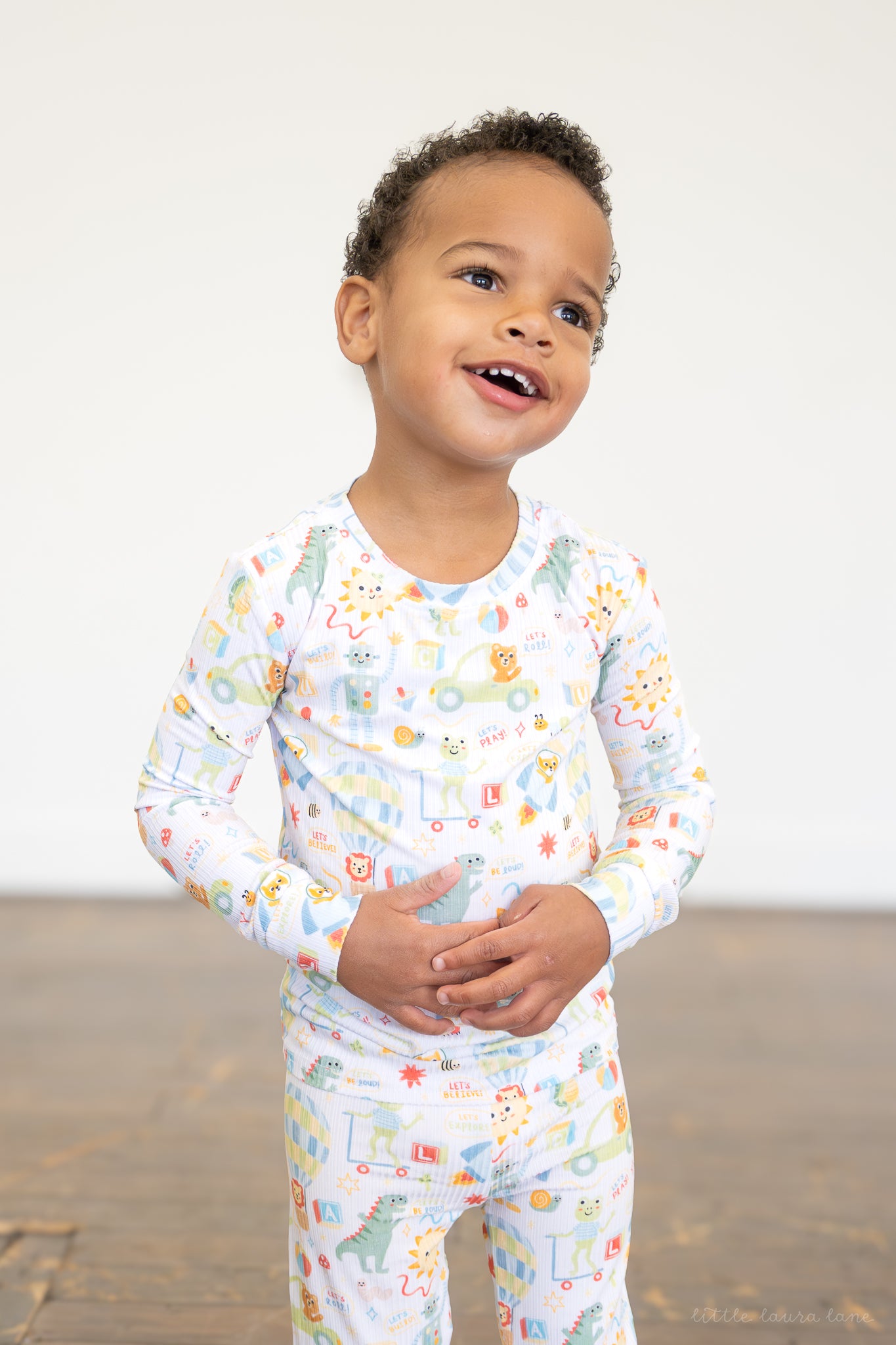 Luca Ribbed Toddler Two-Piece Set