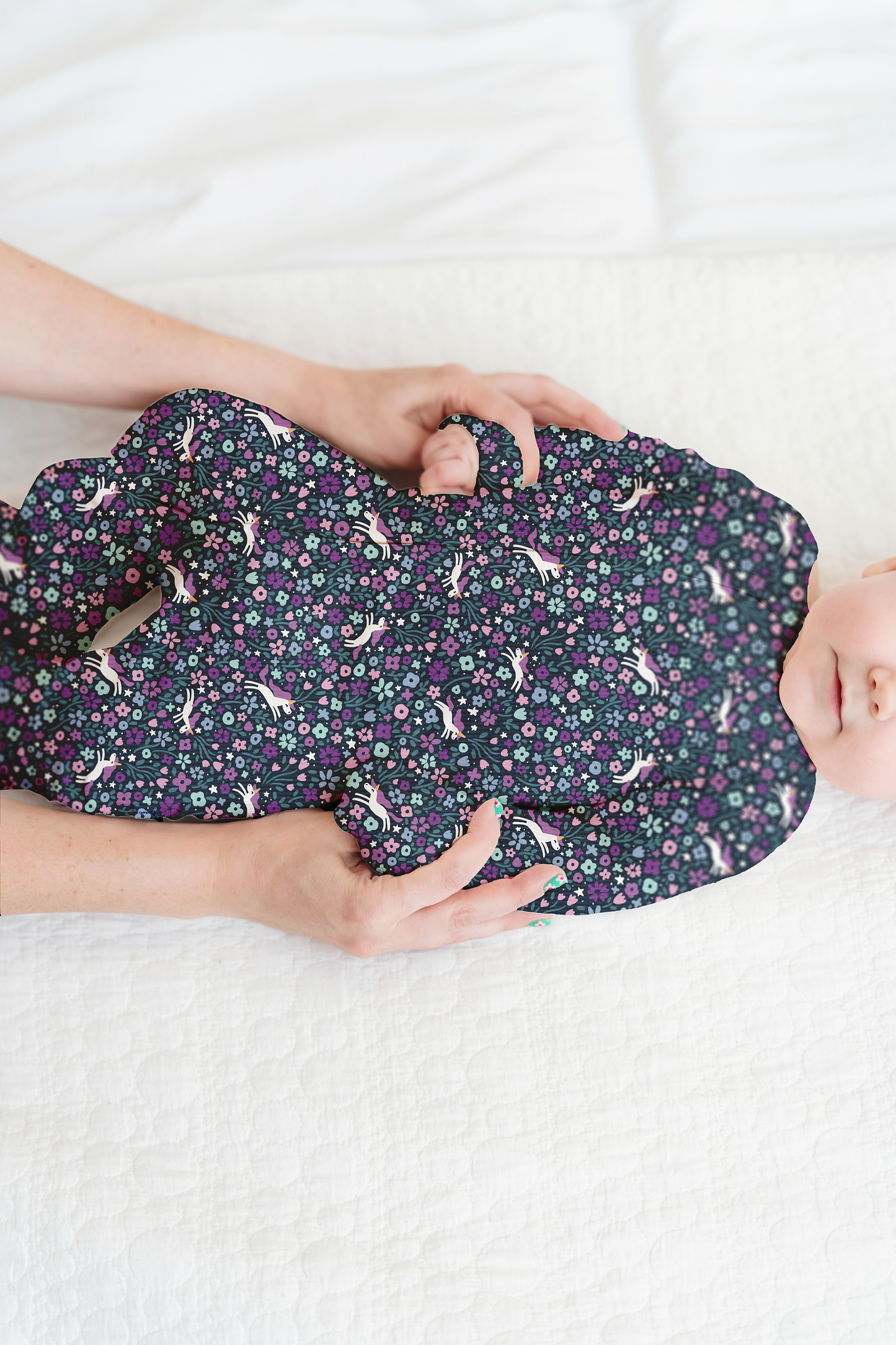 Midnight Unicorn Ribbed Zip Pajamas