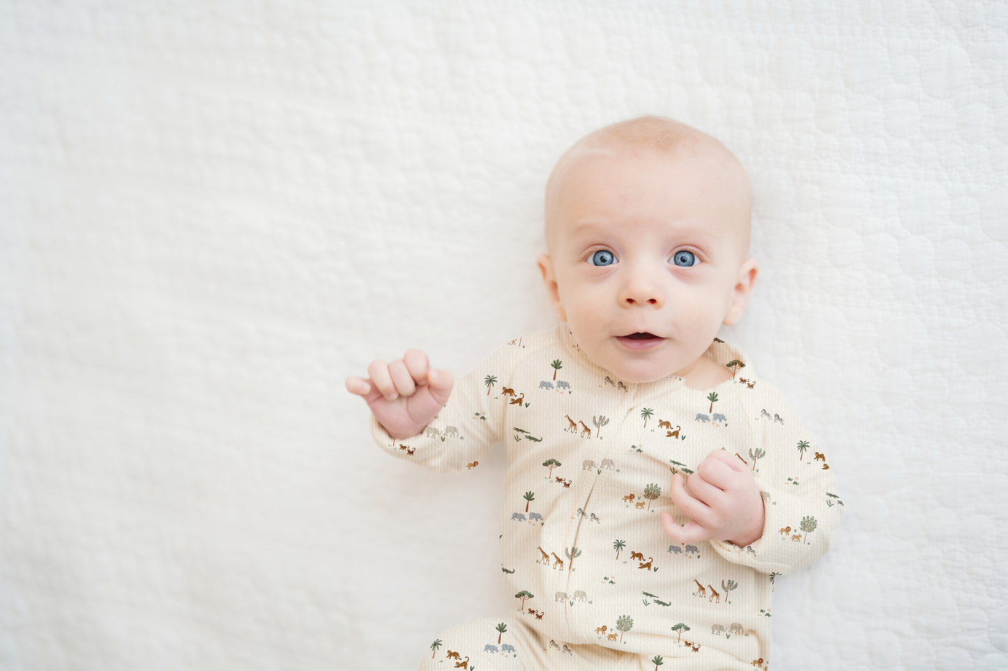 Little Safari Ribbed Zip Pajamas