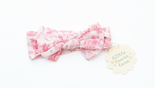 Cat Garden Ribbed Bow Headband