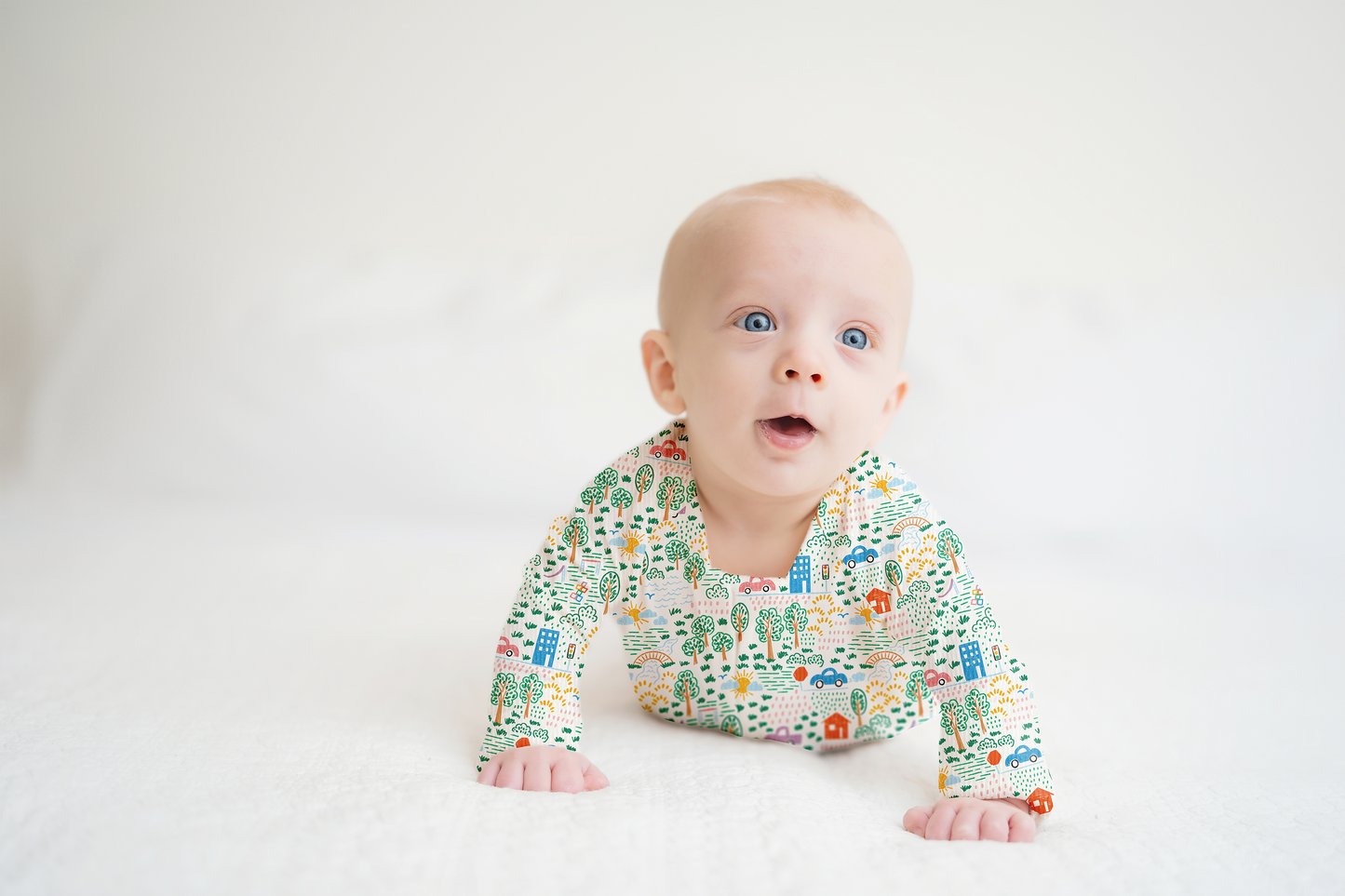 Crayon Life Ribbed Zip Pajamas