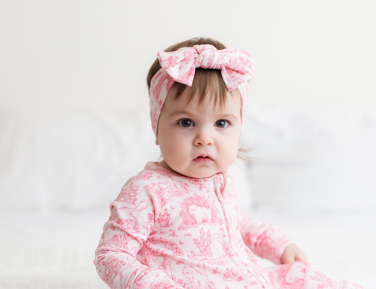Cat Garden Ribbed Bow Headband
