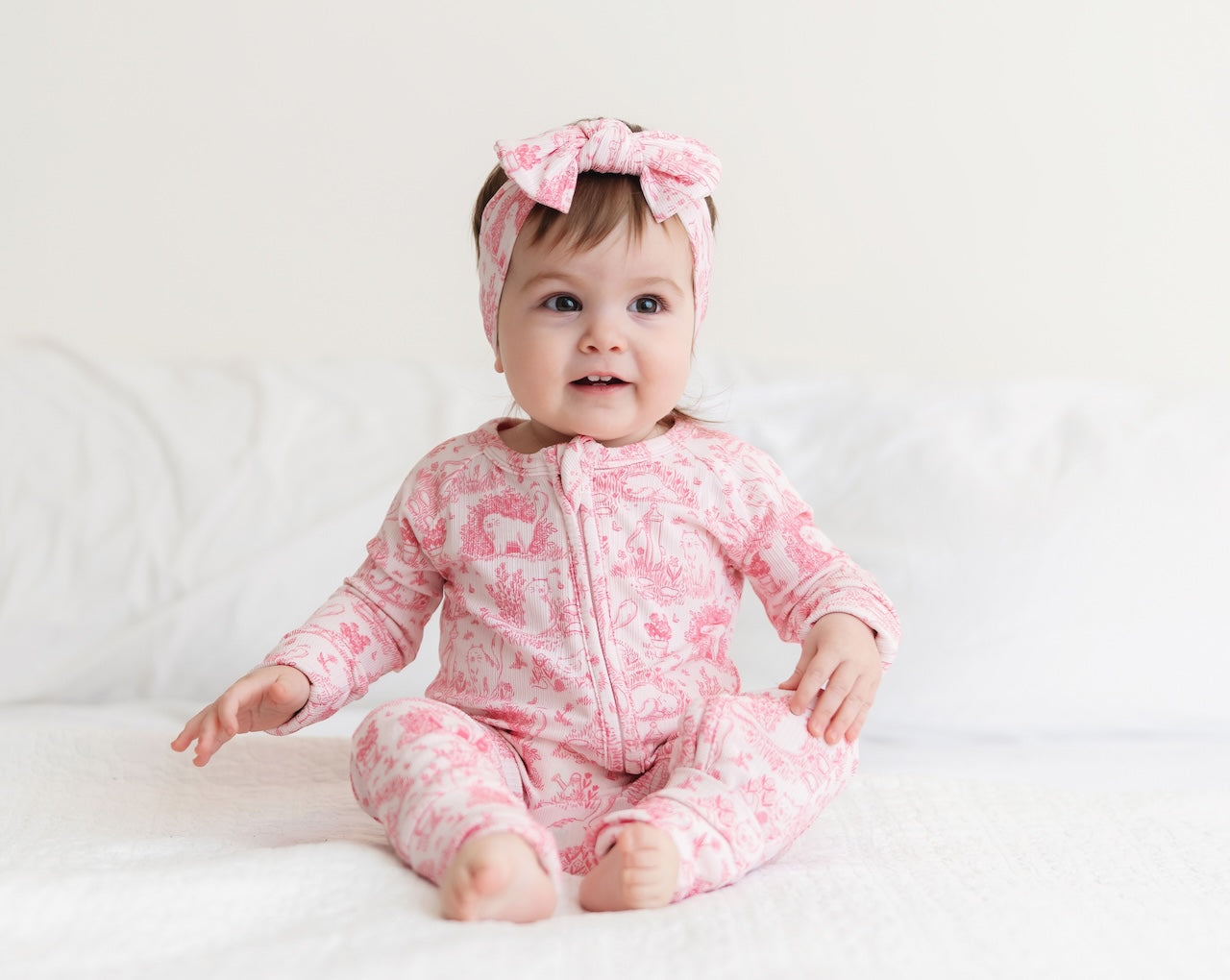 Cat Garden Ribbed Bow Headband